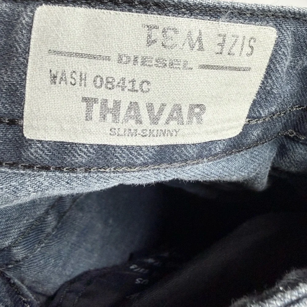Diesel Thavar slim skinny wash 0841c denim Jeans